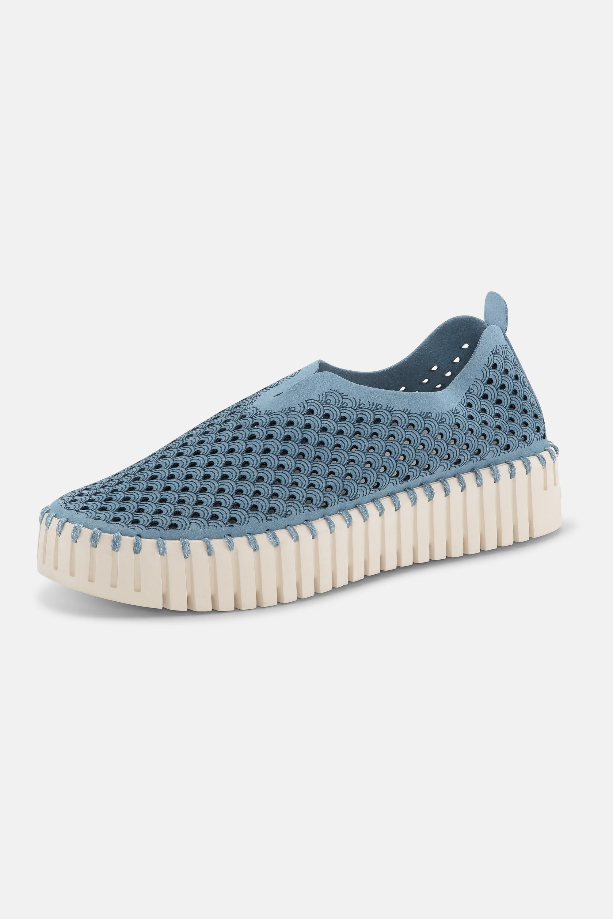 Platform Tulip Sko - Blue Cloud
